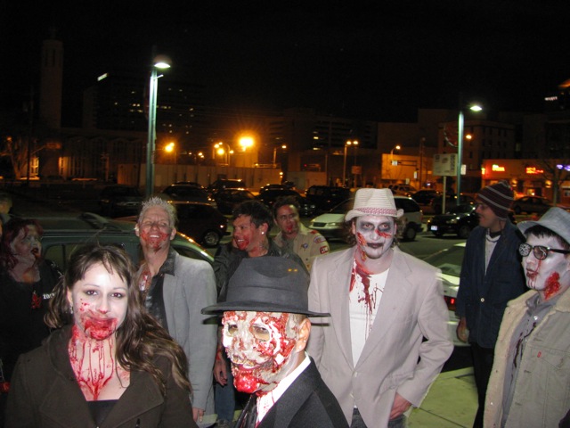 Zombies in line
